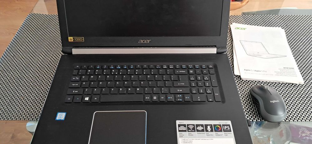 Laptop acer 17 cali uszkodzony