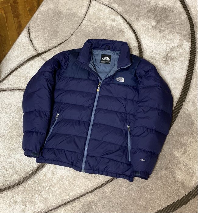 Пуховик The North Face 700 Down Jacket Blue Size L Mens