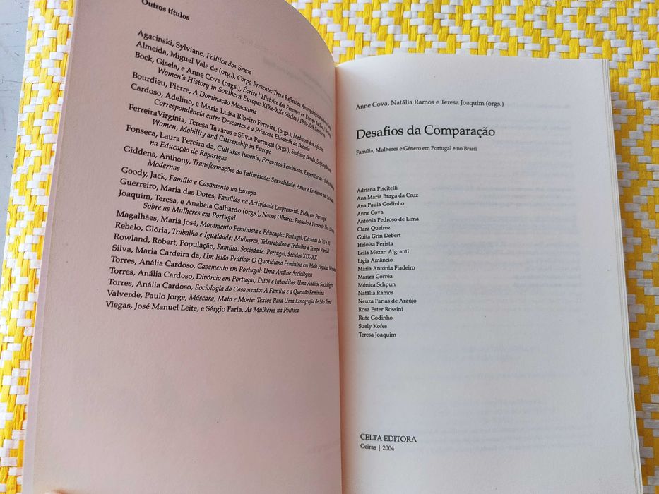 DESAFIOS DA COMPARAÇÃO,
Famílias,Mulheres  Gén em Portugal e no Brasil