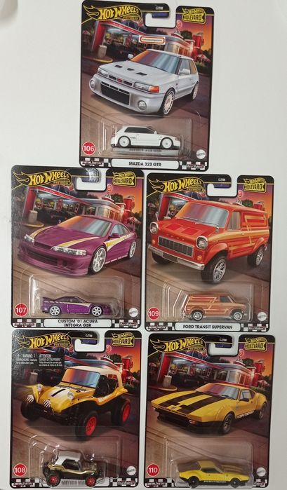 Set Completo 5 Miniaturas Boulevard Premium Hotwheels