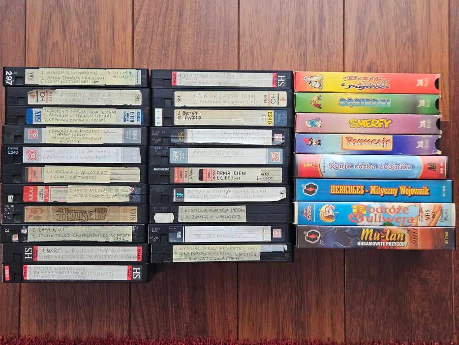 kasety vhs 29 sztuk