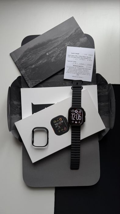 Apple Watch Ultra 2 Black + Pitaka case + 2 роки гарантії (з чеком)