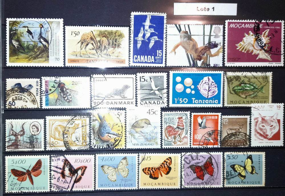 Lotes de Selos Temáticos - Património/Brasões/Fauna/Transportes/Flora