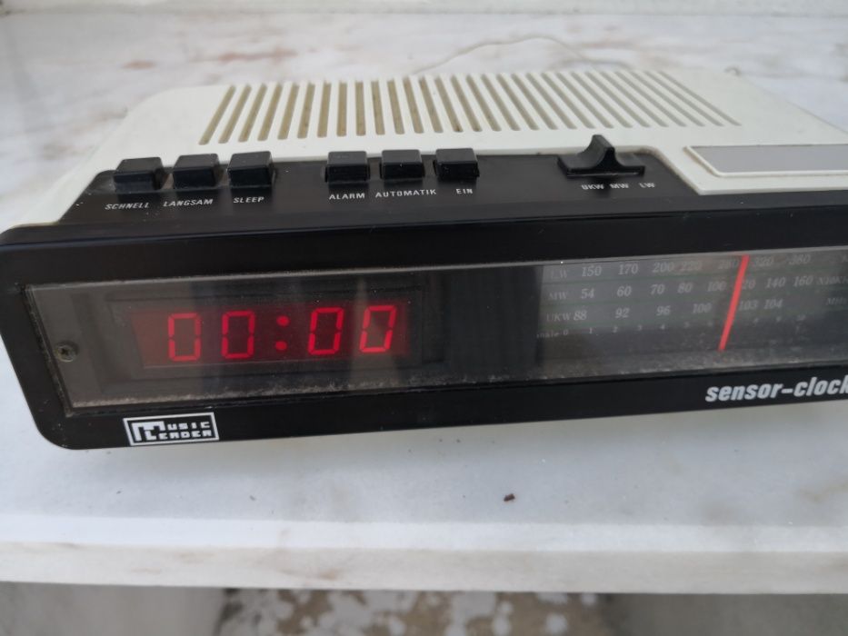 Rádio AM FM despertador, 80's Alemão