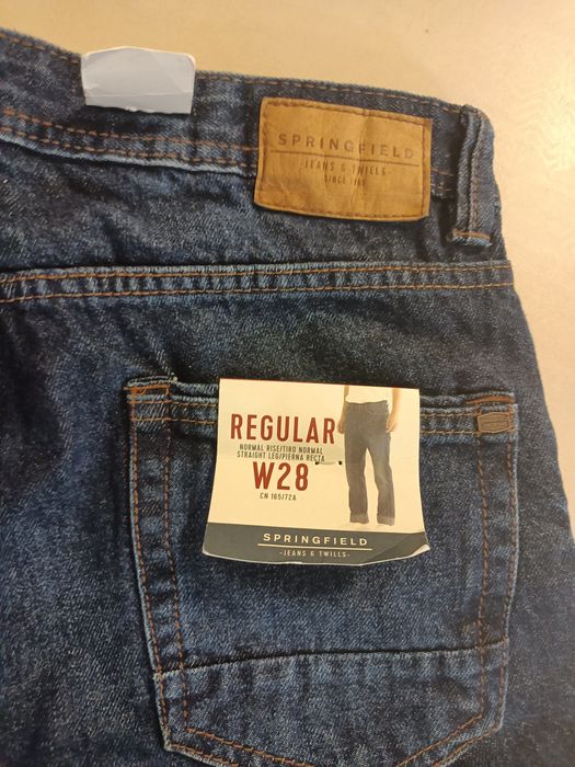 Spodnie dżinsowe męskie Springfield Regular-W28 /165 roz M
