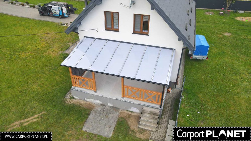 Poliwęglan lity 2xUV 6, 8 mm na dach zadaszenie pergole