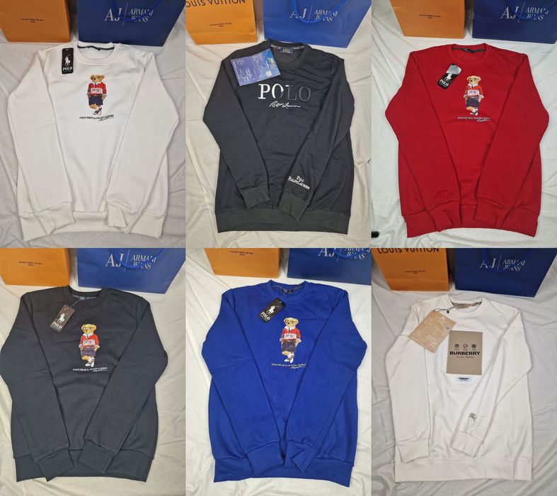 Bluza męska okrągla Ralph Lauren mis burberry  premium RL