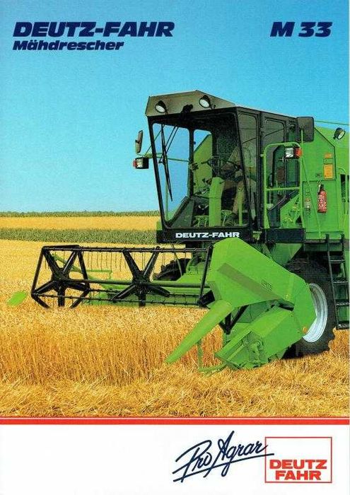 Deutz Fahr kombajn M33.30 M33.60 M33.70 Instrukcja obsługi