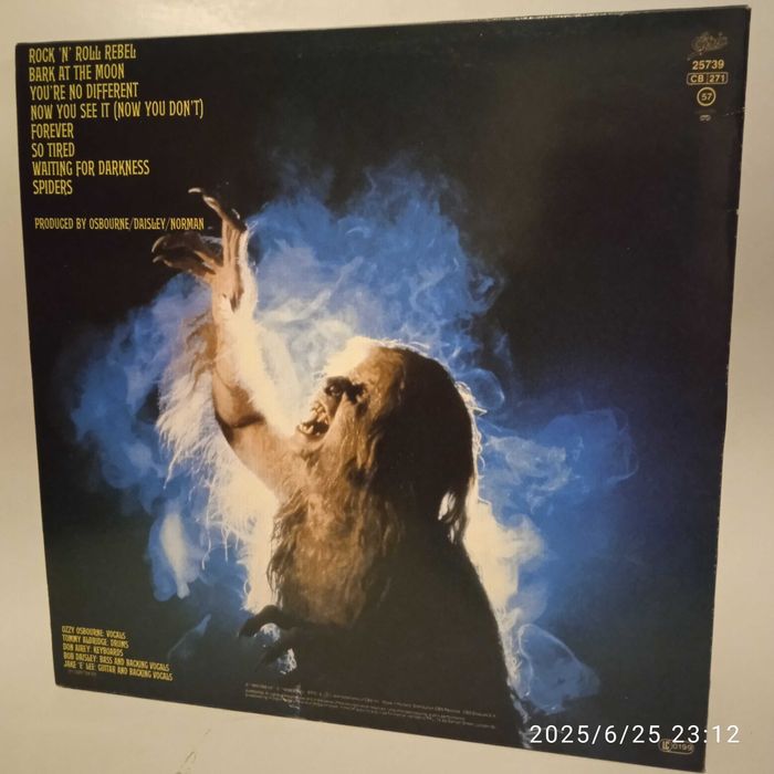 Пластинка группы Ozzy Osbourne