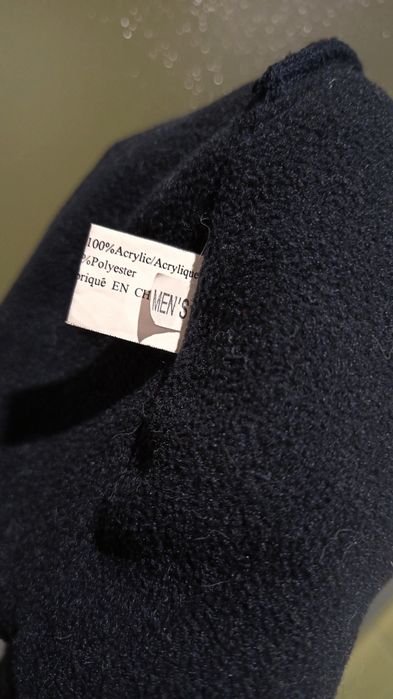 Męska ciepła czapka akrylowo-polarowa, Rozmiar Uniwersalny / S-L