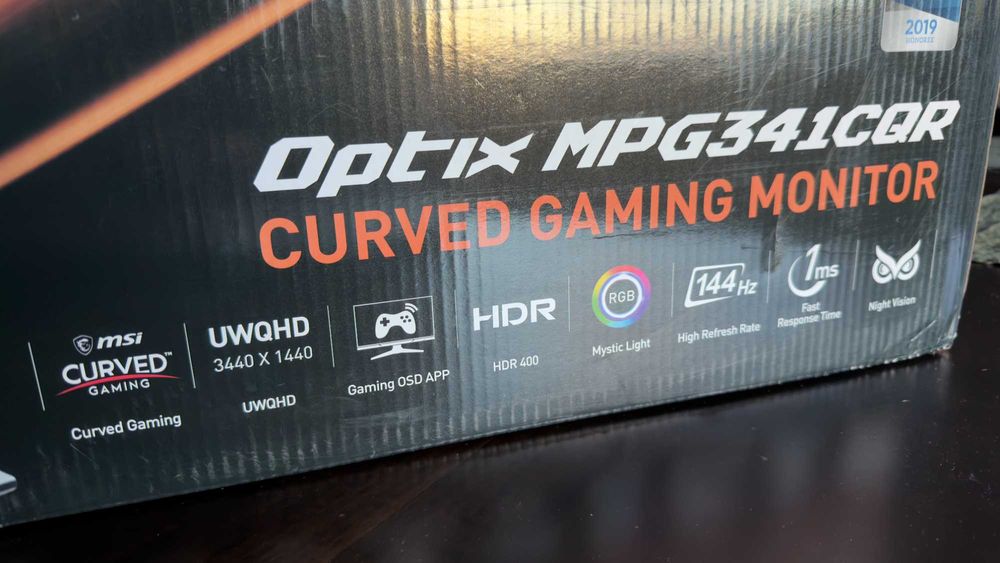 Monitor MSI Optix MPG341CQR 34 polegadas curvo 144Hz 1ms HDR