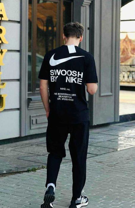 Футболка Nike Big Swoosh / Найк з великим логотипом. Спортивна футболка чоловіча. Мужская футболка Найк Туреччина. Найк биг свуш. Найк біг свуш.