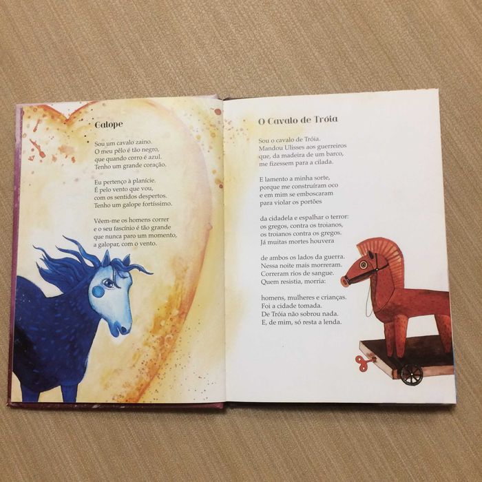 Livro os cavalos a correr