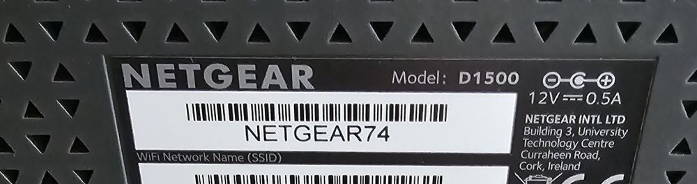 Netgear d1500 router