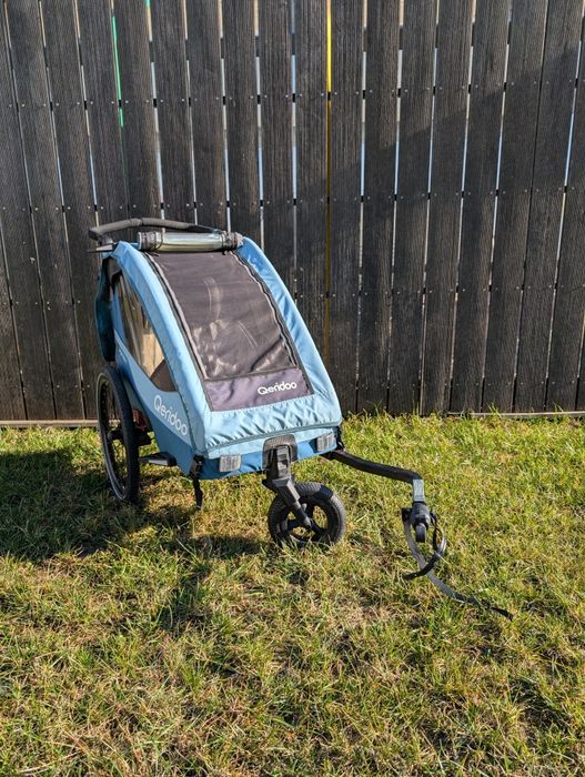 Przyczepka rowerowa Qeridoo Sportrex 1 Limited Edition Mineral Blue