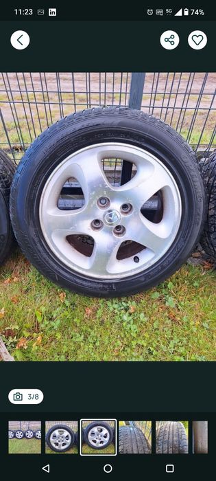 Oryginalne Alufelgi 15" cali Mazda 323F BJ 2001r.