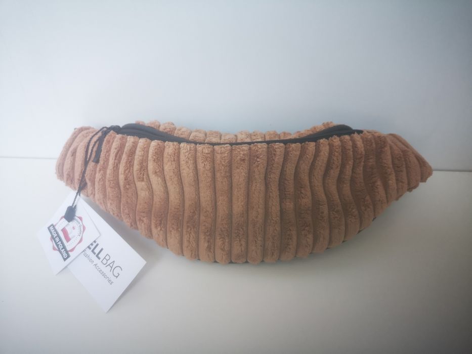 Nerka classic mini sztruksowa brązowa