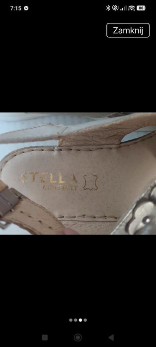 Sandały skórzane Stella 39