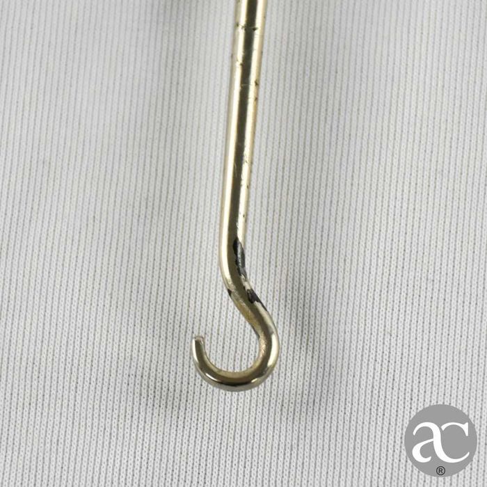 Gancho para botões / cordões (buttonhook) em prata, finais séc. XIX
