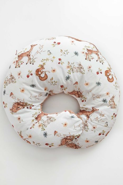 Poduszka do karmienia rogal duża sarenki zajączki