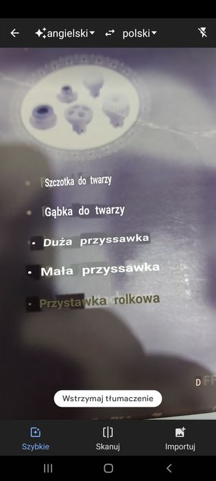 Zestaw do oczyszczania twarzy na baterie. MASAZER.