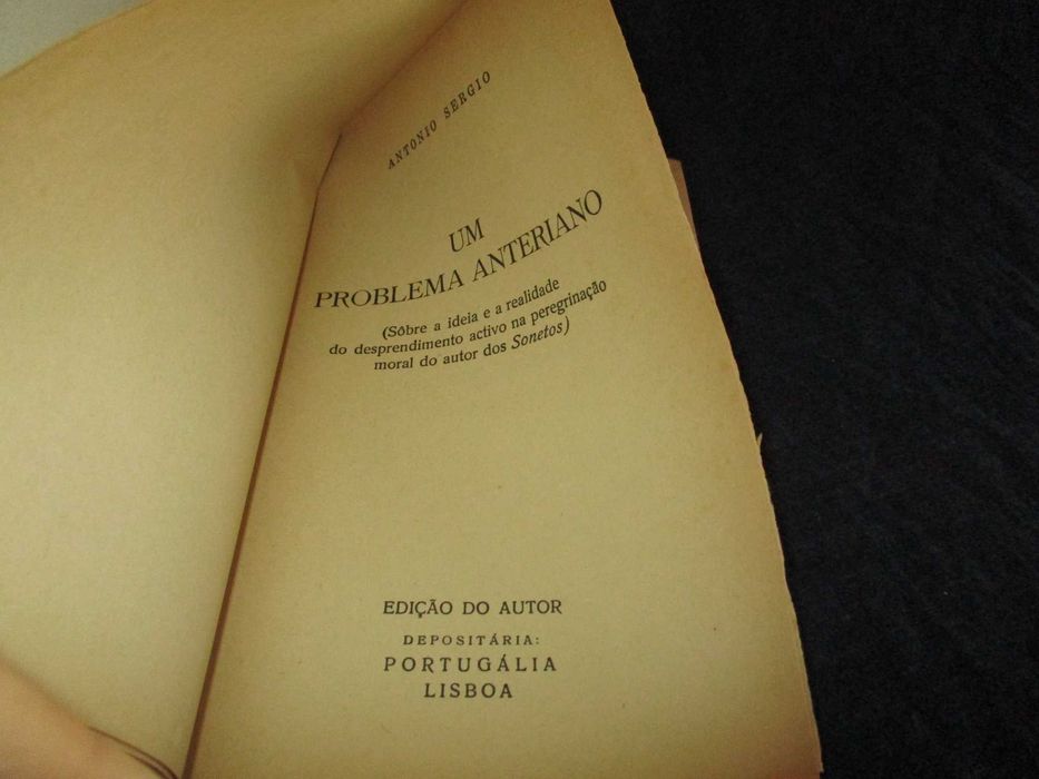 Livro Um Problema Anteriano António Sérgio