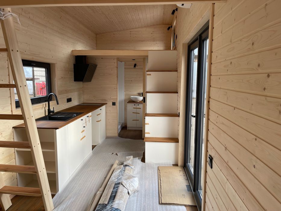 Модульний будинок, мобільний будинок, будинок на колесах, tiny house.
