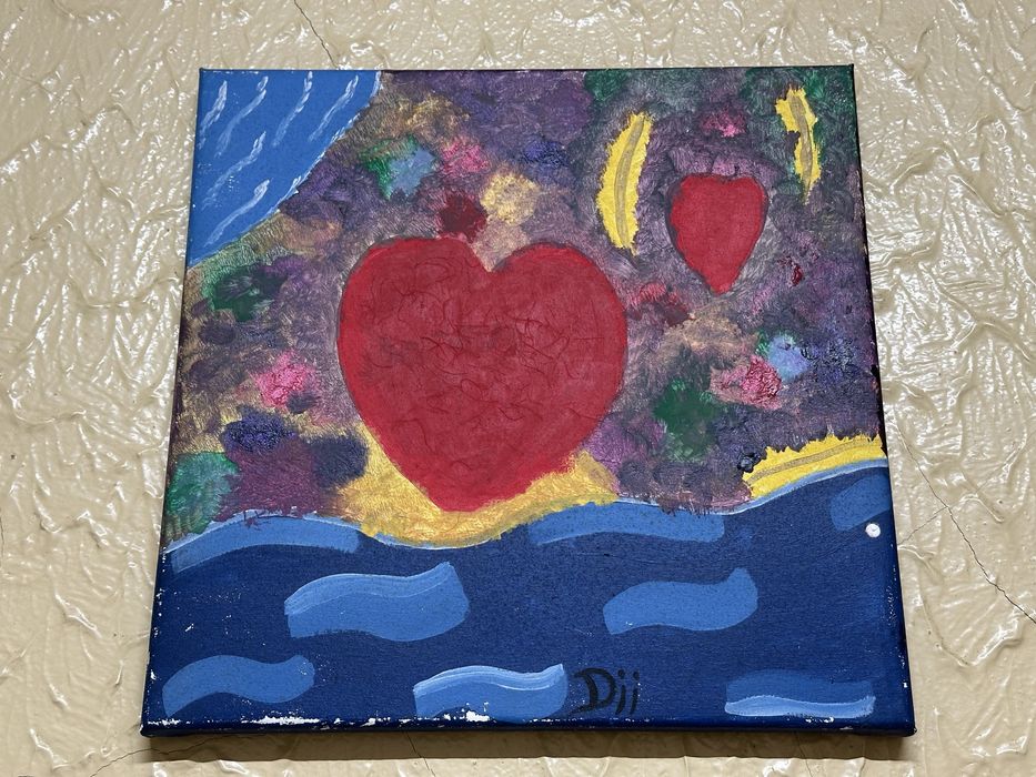 Quadro pintado a mao