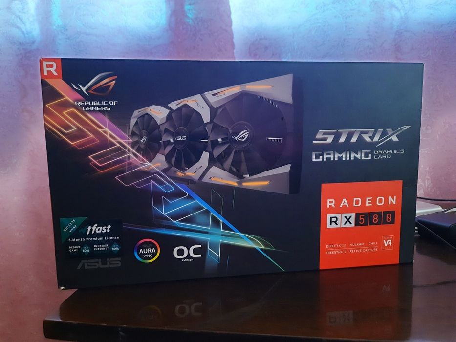 Відеокарта ASUS ROG STRIX RX 580 O8G: 3 100 грн. - Комплектуючі та ...