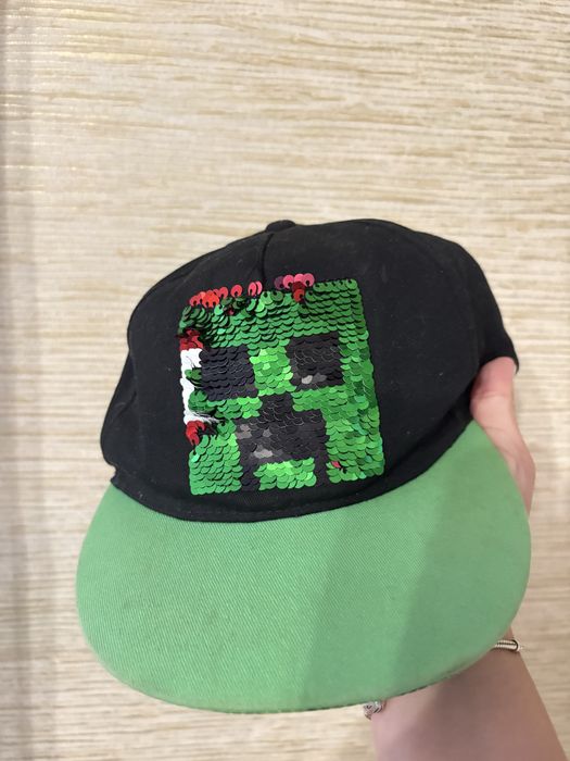 Бейсболка minecraft, кепка майнкрафт