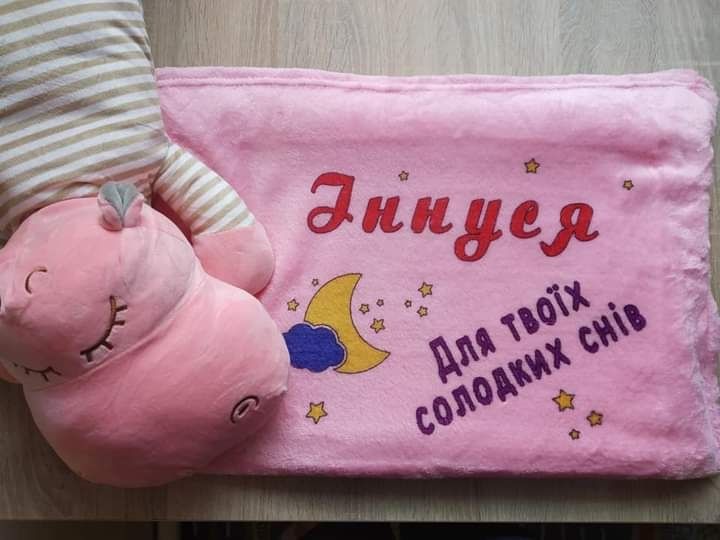 Іменний плед іграшка подушка. Именной плед игрушка подушка 3 в 1