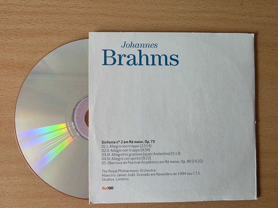 CD de música clássica "Johannes Brahms"