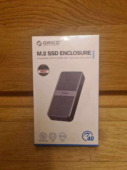 Orico ssd  m.2 NVMe 40 Gbps зовнішня кишеня карман ссд 40 Гігабіт