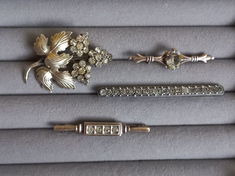 Броши серебро 875проба звезда