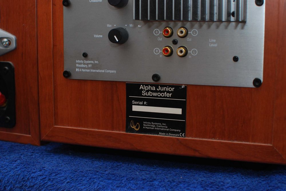 Infinity Alpha Junior subwoofer aktywny + 5 głośników satelitarnych