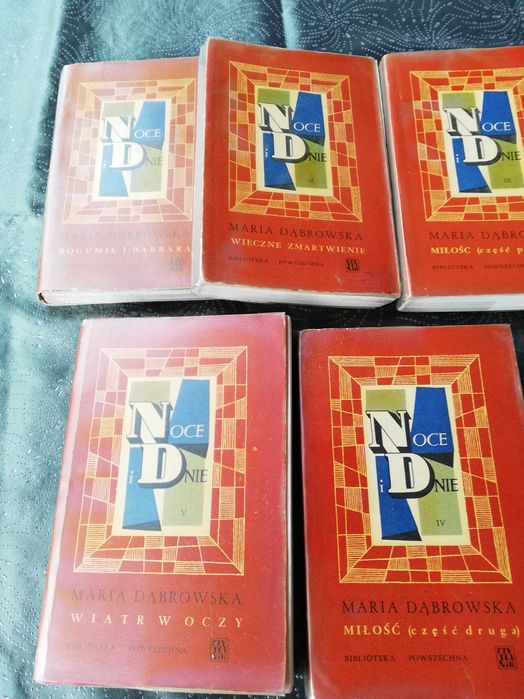 Maria Dąbrowska - Noce i dnie - komplet (5 tomów)