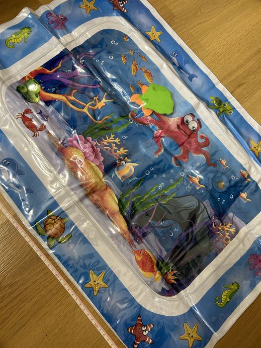 Водний коврик, килимок аква надувний з водою, для немовлят та дітей