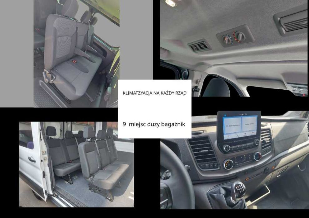 Wynajem busa 9 osobowego komfortowe busy kat B wakacje ferie Europa