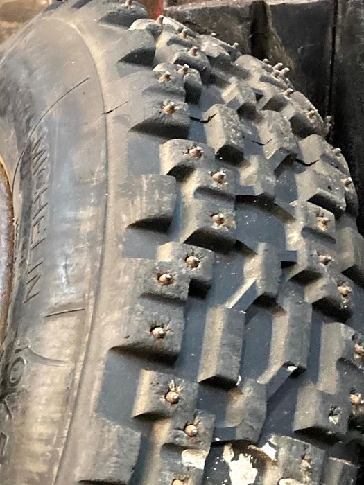 koła zimowe r14 kolce śnieg kjs trackday rally michelin 4x100