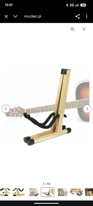 Drewniany Stojak na gitarę