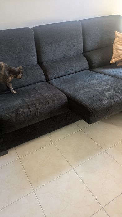 Sofá Chaise Longue Preto