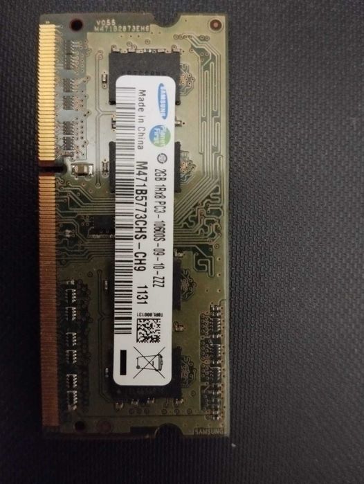Пам'ять для ноутбука SO-DIMM DDR3 2GB samsung pc3-10600s-09-10-zzz