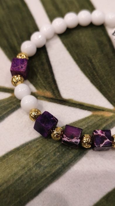 Bransoletka z naturalnych kamieni