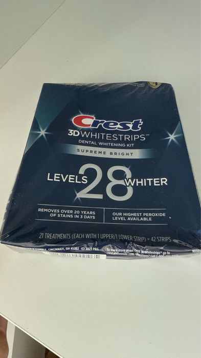 Paski wybielające zęby Crest 28 levels Supreme Bright