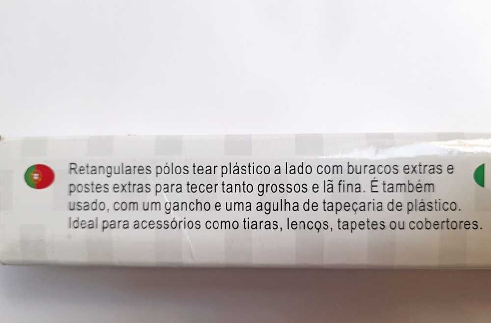 Tear retangular Tricô 45,5 cm Verde Novo