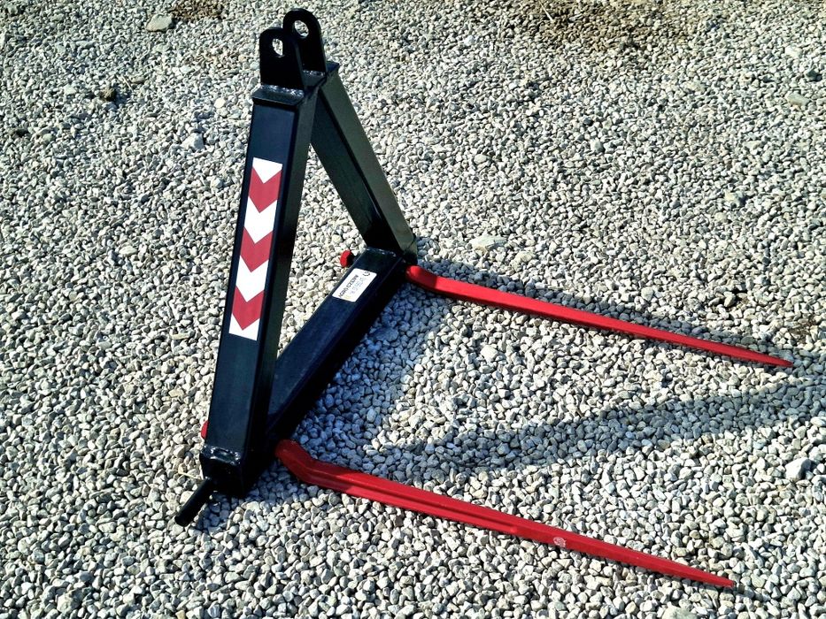 Trójkąt do bel, widły do bel na tylni TUZ do ciągnika i minitraktorka