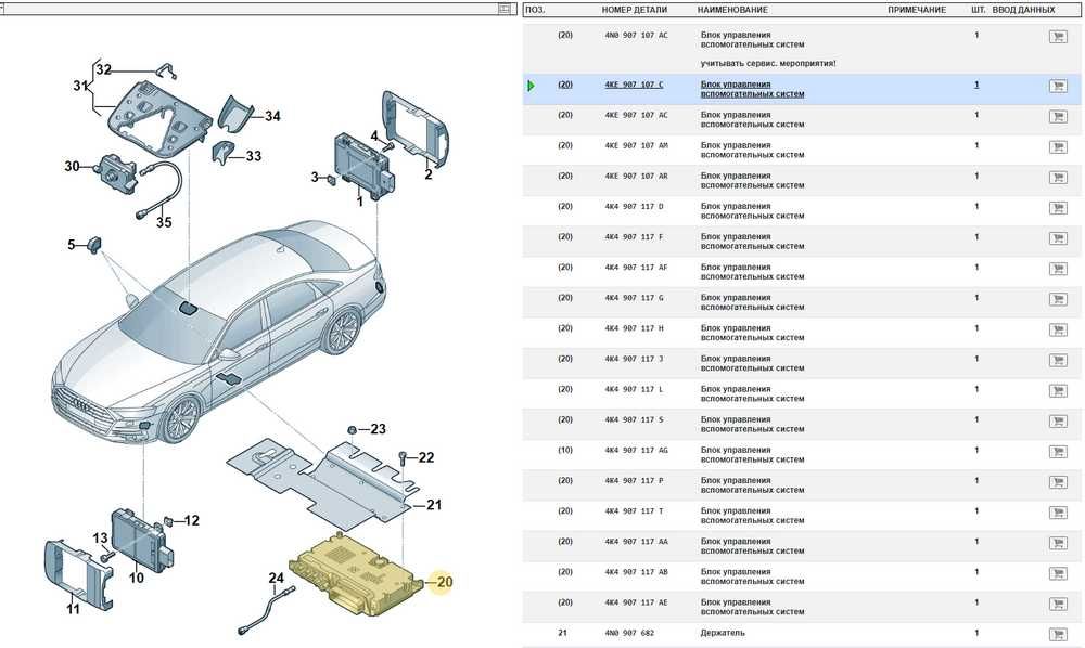 Блок zFAS Кругового Обзора Камер 360° Audi Porsche VW Urus Bentayga