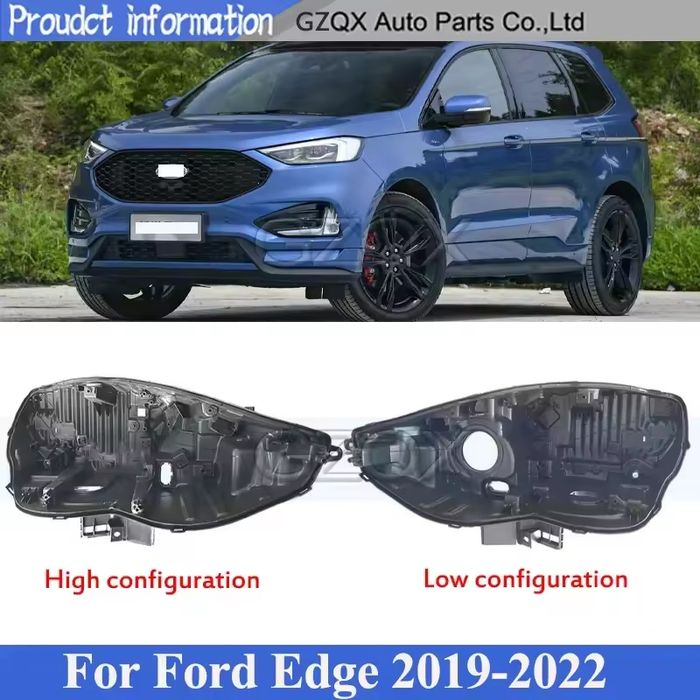 Carcaça do farol Ford Edge LED 2018/2024