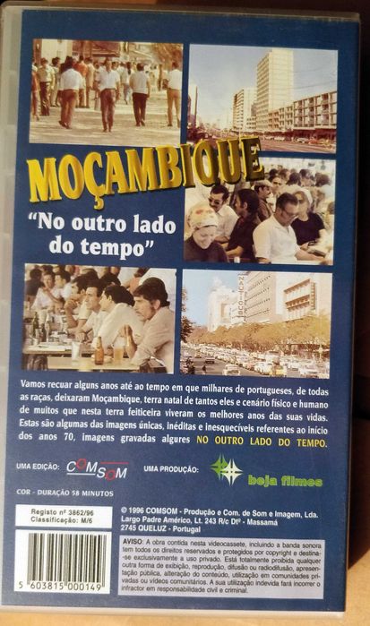 Moçambique, no outro lado do tempo, VHS + Angola + Guine
