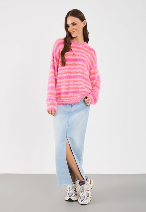 Even&Odd 38 M Sweter Różowy Moherowy Ev421I0My D2587